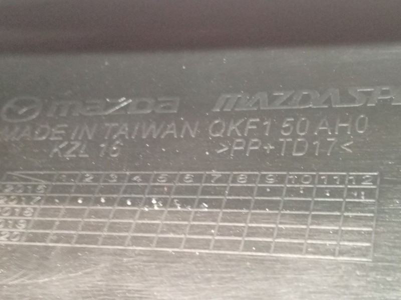 Recambio de spoiler paragolpes delantero para mazda cx-5 (kf) 2.0 referencia OEM IAM QKF150AH0  