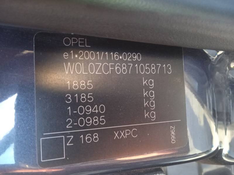 opel vectra c gts (z02) del año 2007