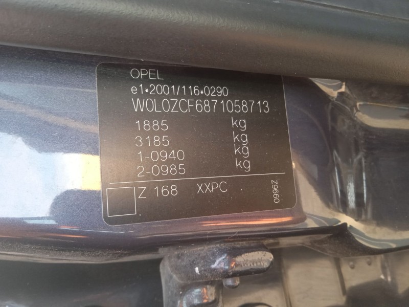 opel vectra c gts (z02) del año 2007