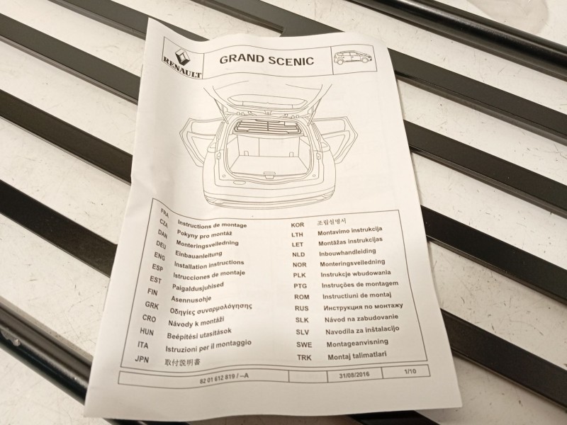 Recambio de bandeja trasera para renault scénic iv (j9_) 1.3 tce 140 referencia OEM IAM 8201612819  