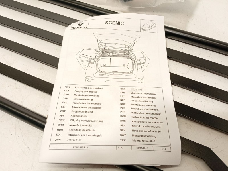 Recambio de bandeja trasera para renault scénic iv (j9_) 1.3 tce 140 referencia OEM IAM 8201612818  