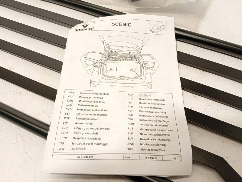 Recambio de bandeja trasera para renault scénic iv (j9_) 1.3 tce 140 referencia OEM IAM 8201612818  