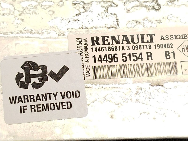 Recambio de intercooler para renault clio iv (bh_) 1.5 dci 90 referencia OEM IAM 144965154R  