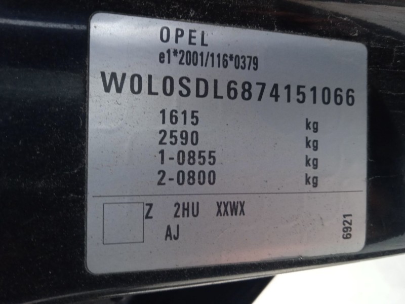 opel corsa d (s07) del año 2007