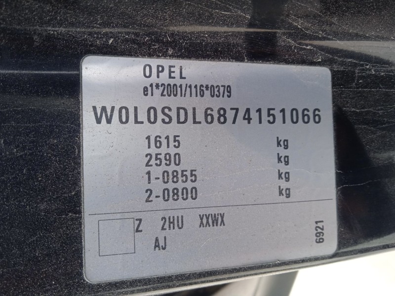 opel corsa d (s07) del año 2007