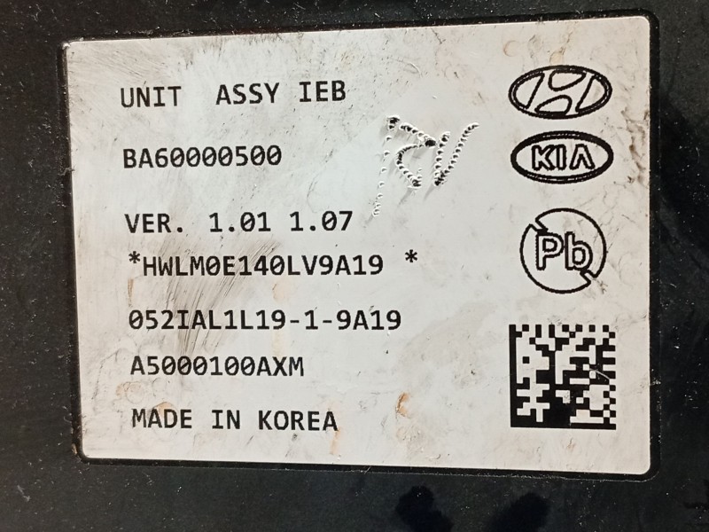 Recambio de abs para kia niro e-niro drive referencia OEM IAM 58500Q4400 BA60000500 BA10000501