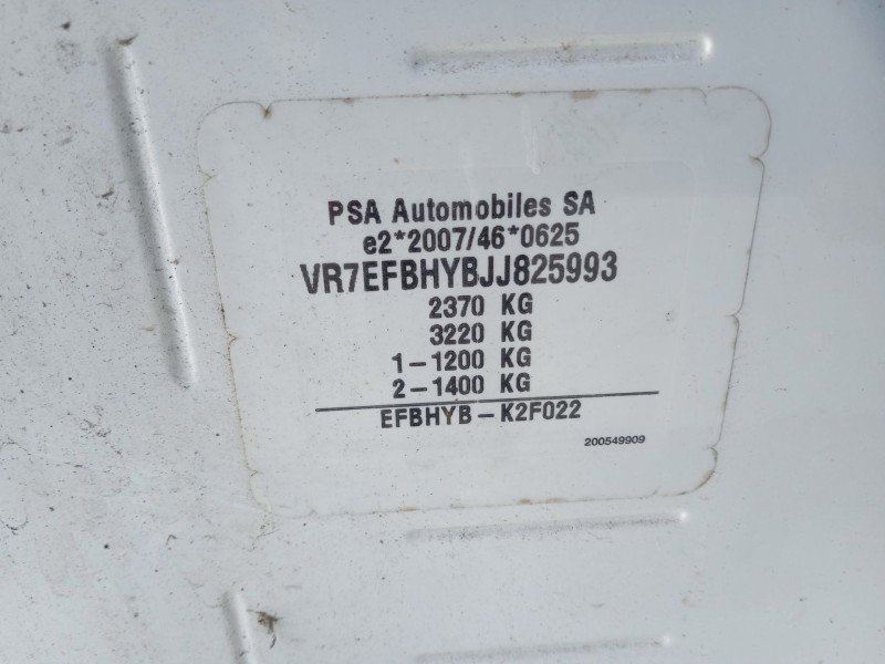 citroën berlingo furgoneta/monovolumen (k9) del año 2018