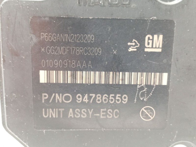 Recambio de abs para opel mokka / mokka x (j13) 1.7 cdti (_76) referencia OEM IAM 94786559 688250455 01090918AA