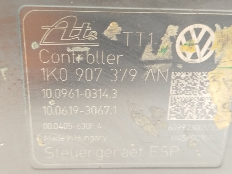 Recambio de abs para volkswagen scirocco iii (137, 138) 2.0 tdi referencia OEM IAM 1K0614517BJ 1K0907379AN 10021203004
