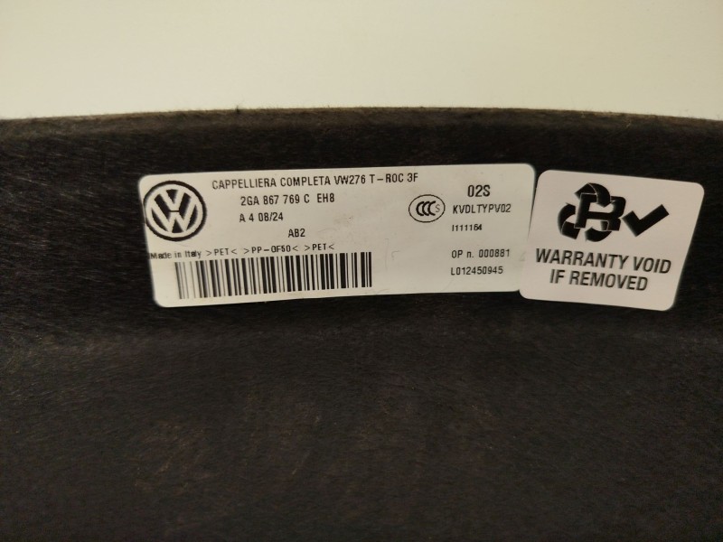 Recambio de bandeja trasera para volkswagen t-roc (a11, d11) 1.0 tsi referencia OEM IAM 2GA867769C 2GA867769CEH8 
