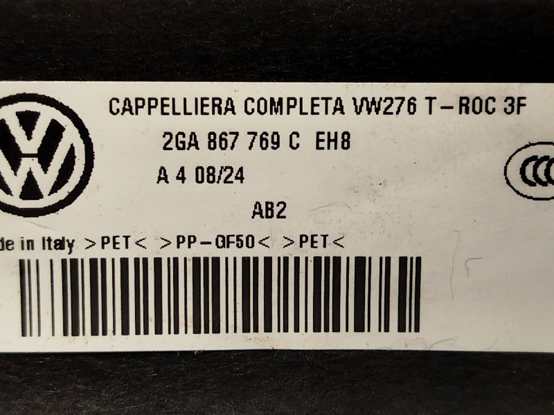 Recambio de bandeja trasera para volkswagen t-roc (a11, d11) 1.0 tsi referencia OEM IAM 2GA867769C 2GA867769CEH8 