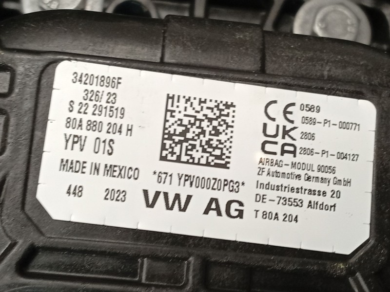 Recambio de kit airbag para audi q5 sportback (fyt) 40 tdi quattro referencia OEM IAM 80B857001H24A 80A880204H 80A880201Q6PS