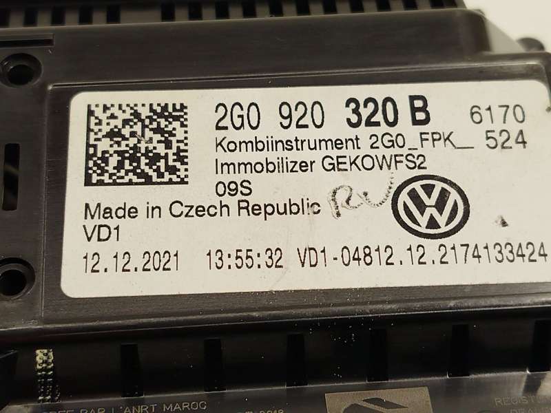 Recambio de cuadro instrumentos para volkswagen t-cross (c11, d31) 1.5 tsi referencia OEM IAM 2G0920320B  A3C0788200201 5
