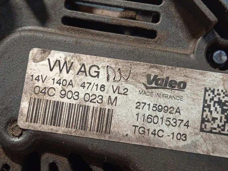 Recambio de alternador para volkswagen golf vii lim. edition bluemotion referencia OEM IAM 04C903023M 2715992A TG14C103 - Blanco 4