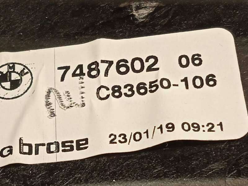Recambio de elevalunas trasero derecho para bmw serie x3 (g01) xdrive20d referencia OEM IAM 7487602 51357498150 7455084 - Negro 5
