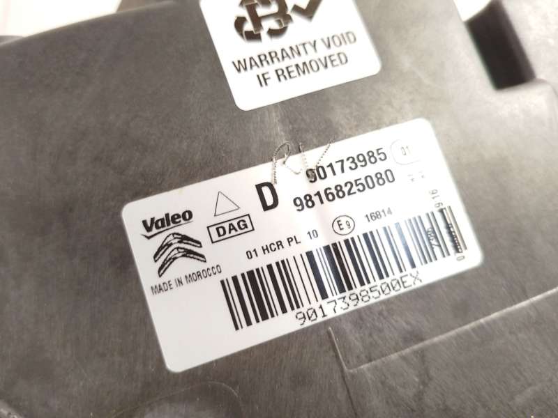 Recambio de faro derecho para citroën berlingo (er_, ec_) 1.5 bluehdi 100 referencia OEM IAM 9816825080  90173985 6