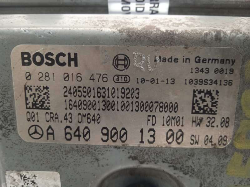 Recambio de centralita motor uce para mercedes-benz clase b (w245) 180 cdi (245.207) referencia OEM IAM A6409001300  0281016476 5