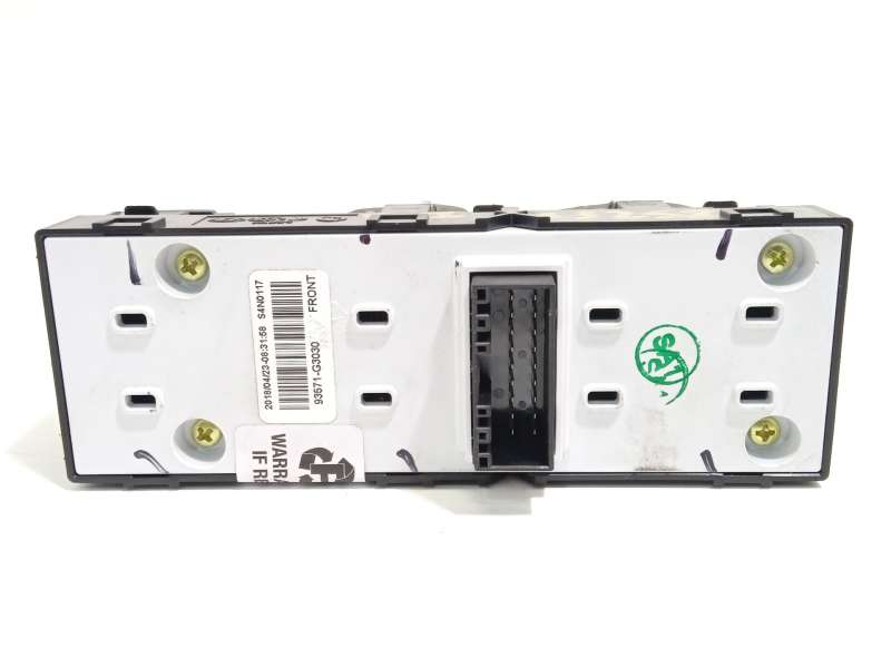 Recambio de mando elevalunas delantero izquierdo para hyundai i30 (pd) 1.0 tgdi cat referencia OEM IAM 93571G3030 93571G3030PMP - Blanco 3