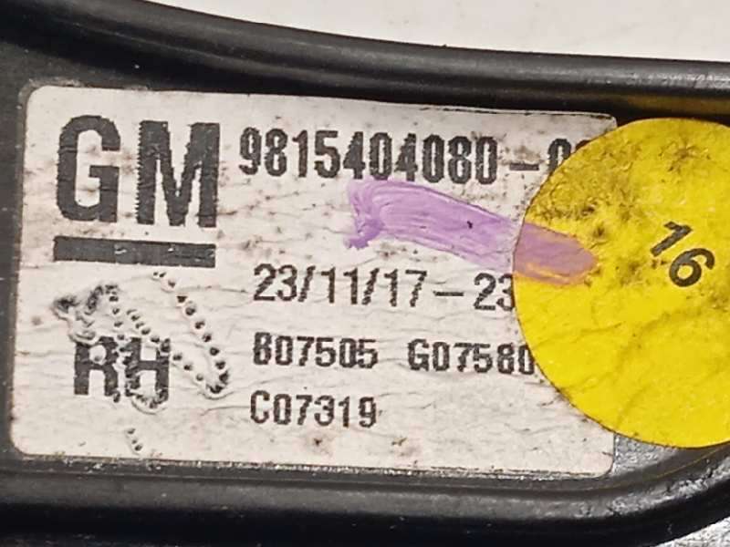 Recambio de elevalunas delantero derecho para opel grandland x selective referencia OEM IAM 9815404080 9815643480 - Blanco 4