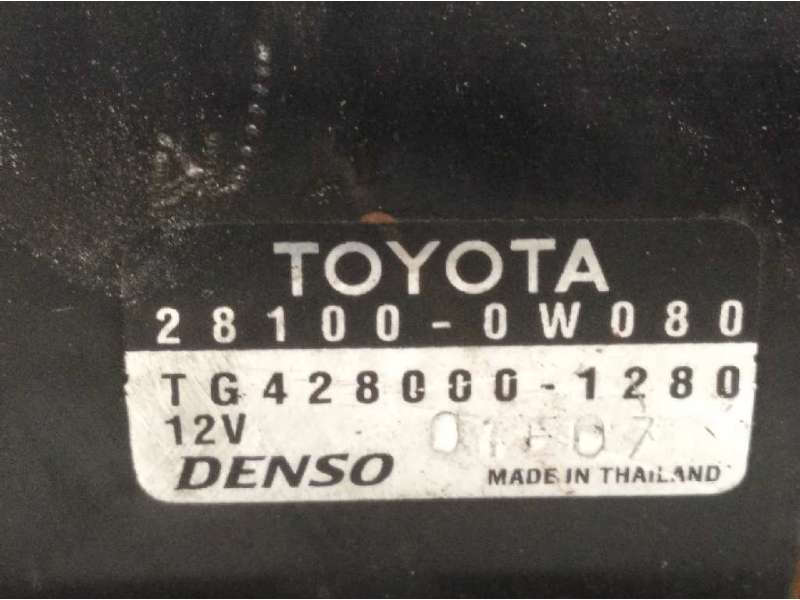 Recambio de motor arranque para mini r50, r53 one d referencia OEM IAM 281000W080  TG4280001280 - Amarillo 5