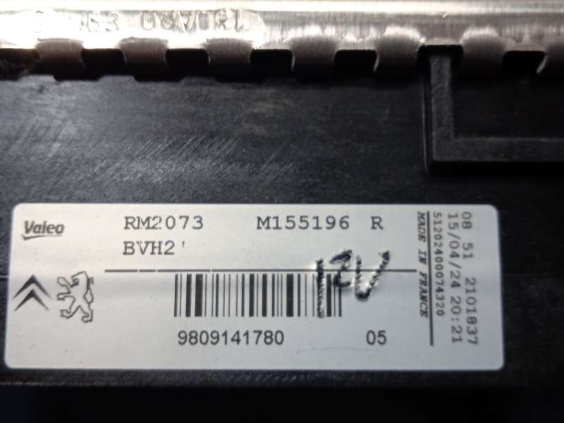 Recambio de radiador agua para peugeot 3008 ii suv (mc_, mr_, mj_, m4_) 1.5 bluehdi 130 referencia OEM IAM 9809141780 7
