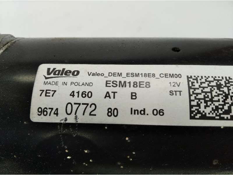 Recambio de motor arranque para peugeot 308 sw style referencia OEM IAM 9674077280  ESM18E8 - Negro 5