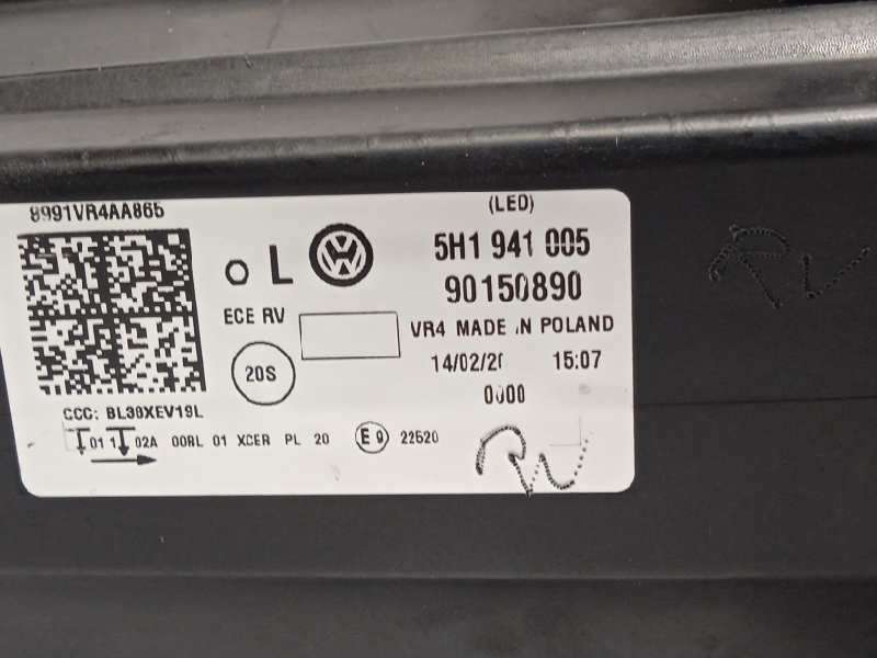 Recambio de faro izquierdo para volkswagen golf viii lim. (cd1) style referencia OEM IAM 5H1941005  90150890 5