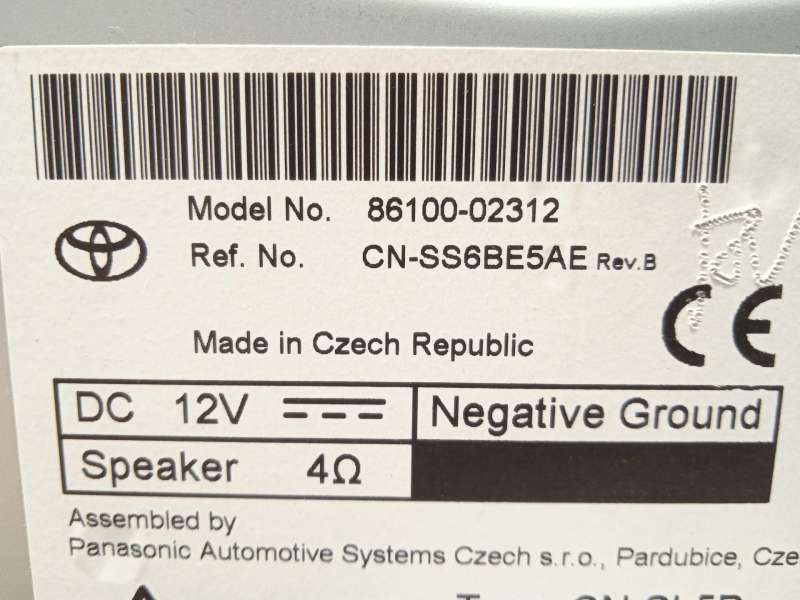 Recambio de sistema navegacion gps para toyota corolla (e21) referencia OEM IAM 8610002312 - Blanco 5