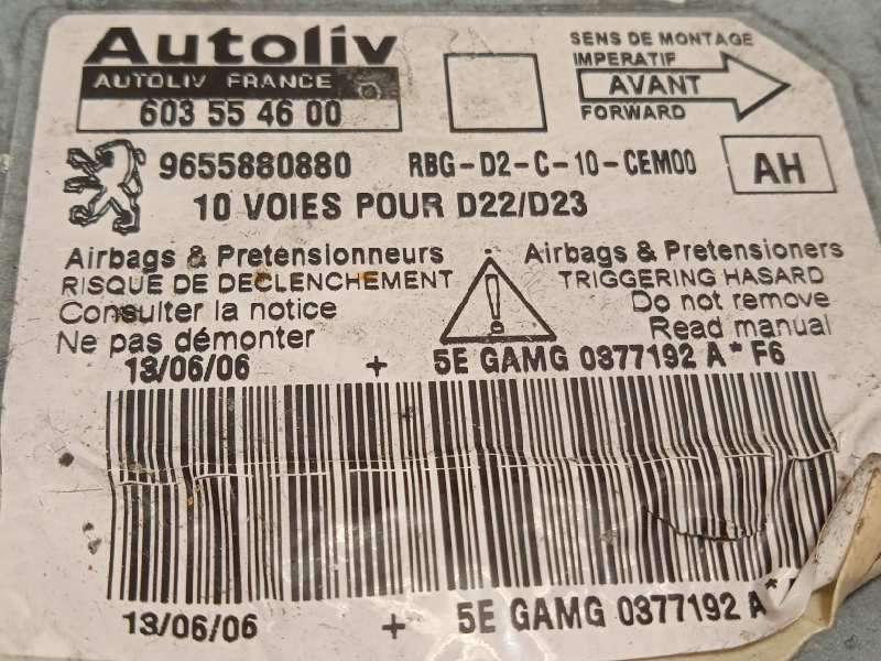 Recambio de centralita airbag para peugeot 407 st confort referencia OEM IAM 9655880880  603554600 4