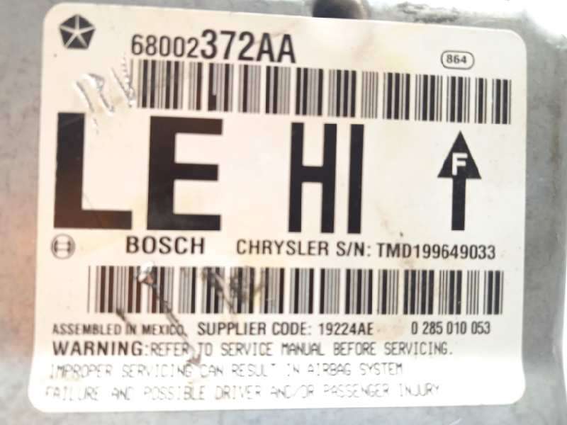 Recambio de centralita airbag para chrysler 300 c 3.0 crd referencia OEM IAM 68002372AA  0285010053 5