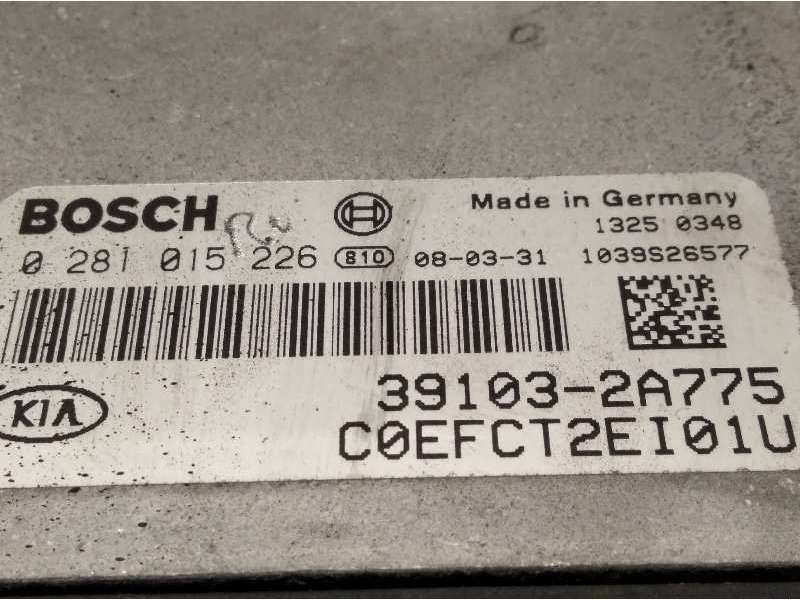 Recambio de centralita motor uce para kia cee'd concept referencia OEM IAM 391032A775  0281015226 - Blanco 6