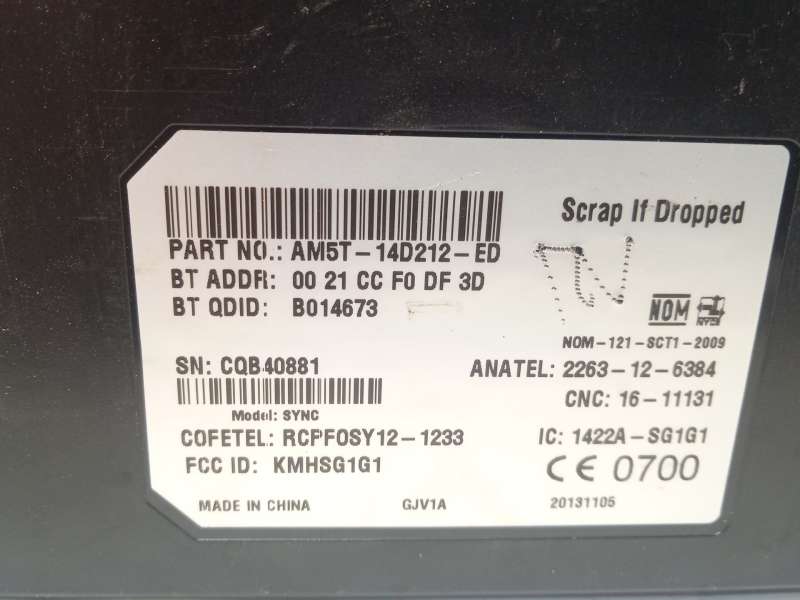 Recambio de modulo electronico para ford focus iii sedán 1.0 ecoboost referencia OEM IAM AM5T14D212ED 2016484 - Rojo 3