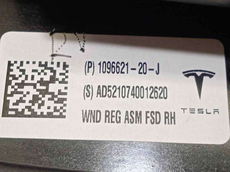 Recambio de elevalunas delantero derecho para tesla model 3 referencia OEM IAM 109662120J - Blanco 4
