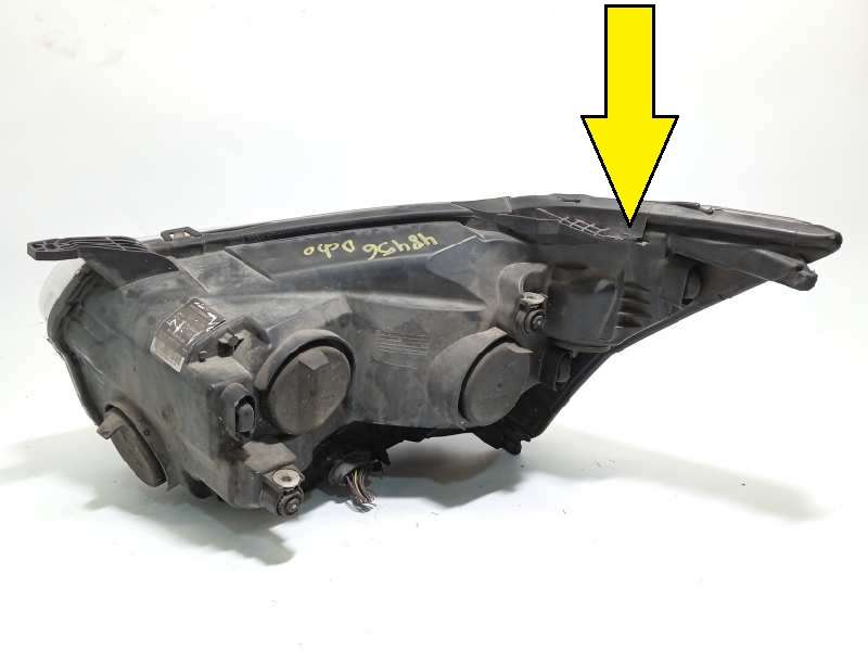 Recambio de faro derecho para ford transit custom kasten 310 l1 referencia OEM IAM BK3113D152BF 2639604 - Blanco 4
