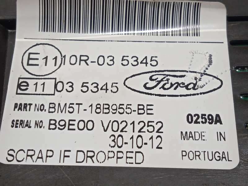 Recambio de pantalla multifuncion para ford c-max trend referencia OEM IAM BM5T18B955BE 2014481 - Negro 5