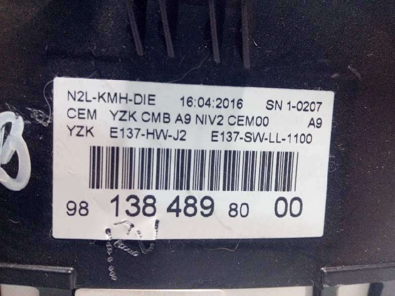 Recambio de cuadro instrumentos para peugeot 208 active referencia OEM IAM 9813848980 - Gris 3