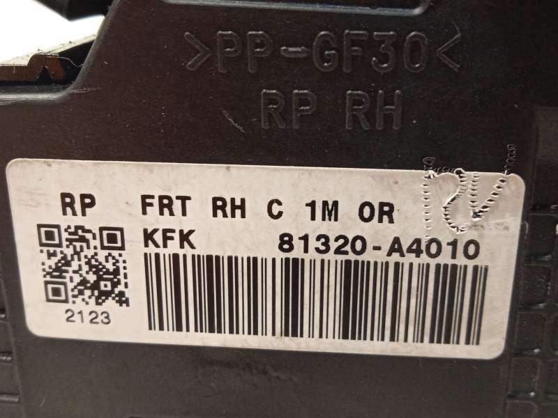 Recambio de cerradura puerta delantera derecha para kia carens iv 1.7 crdi referencia OEM IAM 81320A4010 - Blanco 4