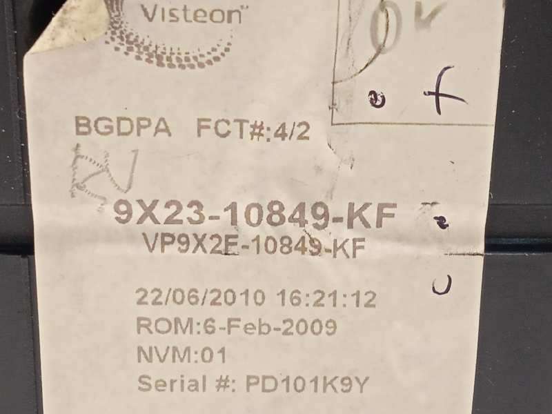 Recambio de cuadro instrumentos para jaguar xf 3.0 v6 diesel cat referencia OEM IAM 9X2310849KF C2Z10700 VP9X2310849KF - Negro 6