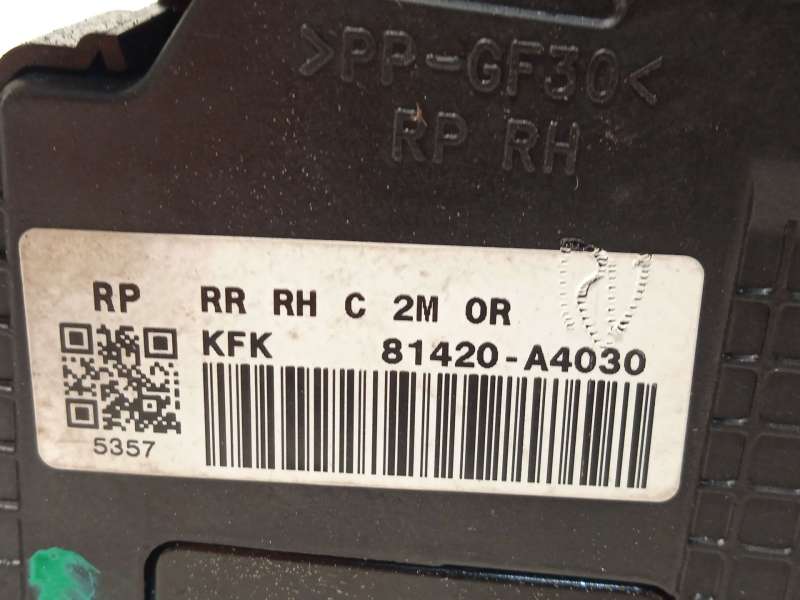 Recambio de cerradura puerta trasera derecha para kia carens iv 1.7 crdi referencia OEM IAM 81420A4030 - Blanco 4