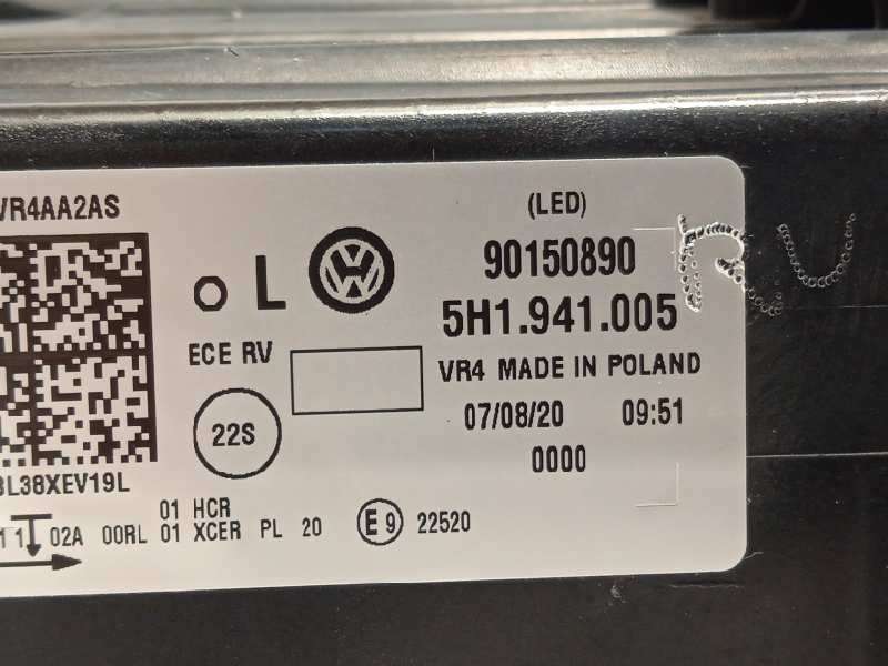 Recambio de faro izquierdo para volkswagen golf viii lim. (cd1) style referencia OEM IAM 5H1941005  90150890 5