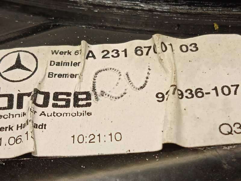 Recambio de elevalunas trasero izquierdo para mercedes-benz clase sl (w231) sl 500 (231.473) referencia OEM IAM A2316700103 - Rojo 5