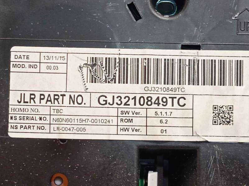 Recambio de cuadro instrumentos para land rover evoque 2.0 td4 cat referencia OEM IAM GJ3210849TC LR073510 - Negro 5