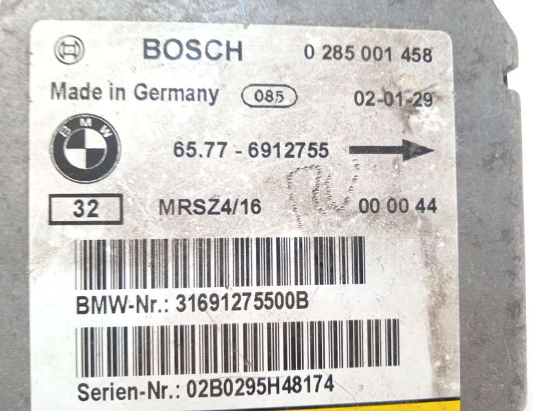 Recambio de centralita airbag para bmw x5 (e53) 3.0 d referencia OEM IAM 6912755 65776912755 0285001458 - Negro 4