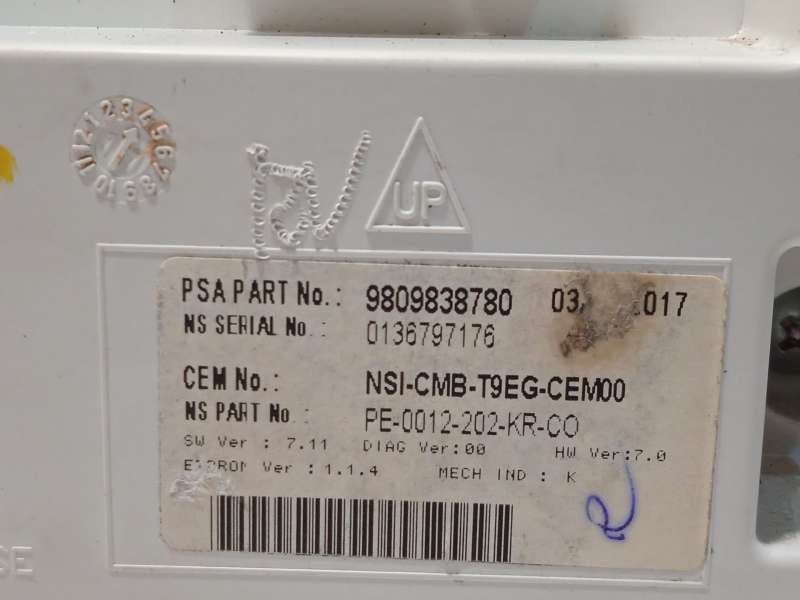 Recambio de cuadro instrumentos para peugeot 308 ii (lb_, lp_, lw_, lh_, l3_) 1.6 bluehdi 120 referencia OEM IAM 9809838780 - Rojo 6
