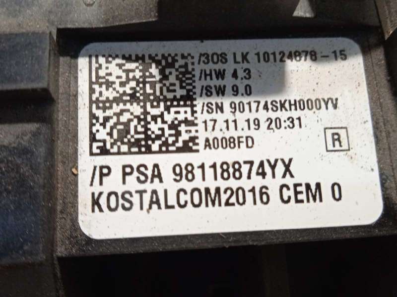 Recambio de mando intermitentes para opel crossland x 1.2 referencia OEM IAM 98118874YX - Blanco 6