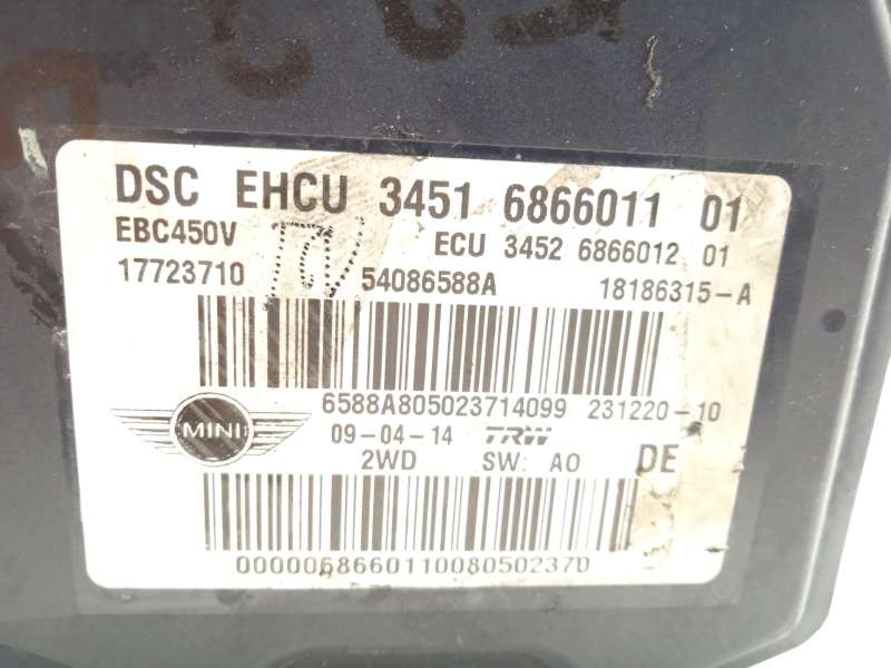 Recambio de abs para bmw mini countryman (r60) one d referencia OEM IAM 34516866011 18186315 17723710 4