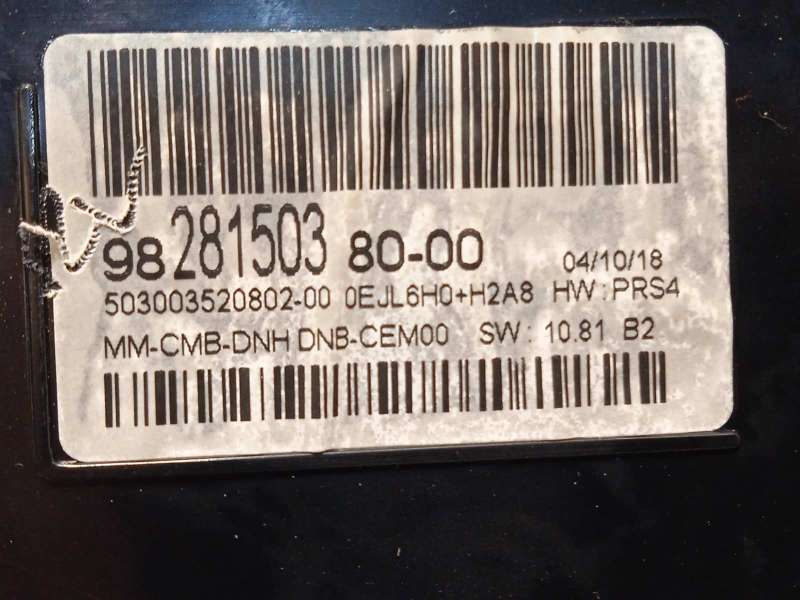 Recambio de cuadro instrumentos para peugeot 3008 allure referencia OEM IAM 9828150380  503003520802 5