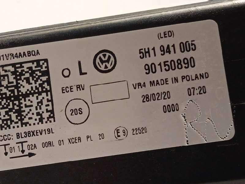 Recambio de faro izquierdo para volkswagen golf viii lim. (cd1) style referencia OEM IAM 5H1941005  90150890 6