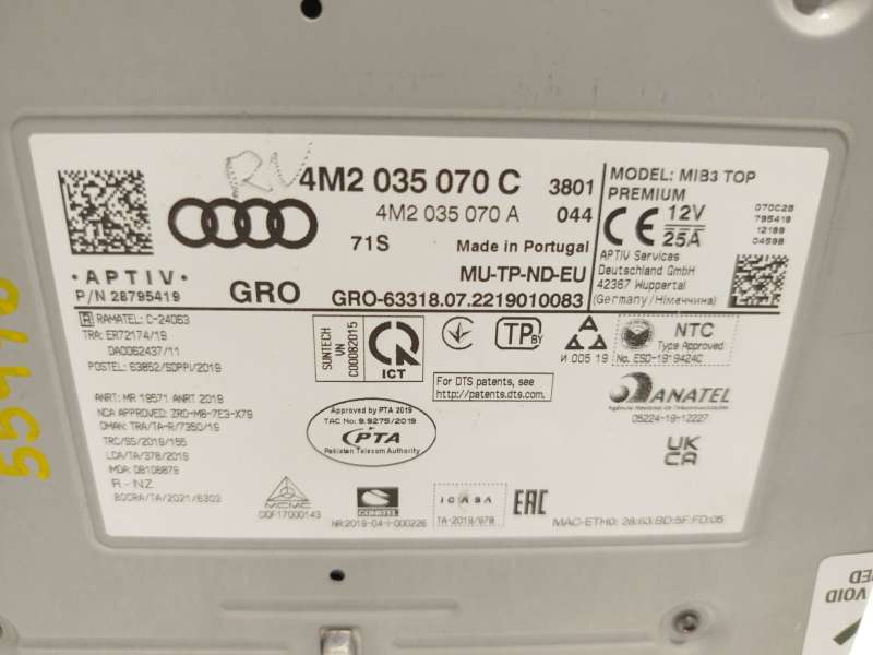 Recambio de sistema navegacion gps para audi a6 c8 (4a2) 45 tdi mild hybrid quattro referencia OEM IAM 4M2035070C - Gris 4