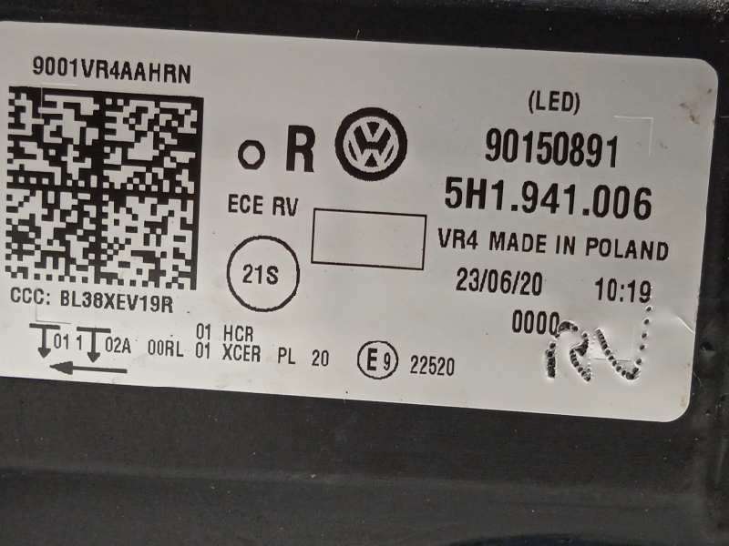 Recambio de faro derecho para volkswagen golf viii lim. (cd1) style referencia OEM IAM 5H1941006  90150891 5